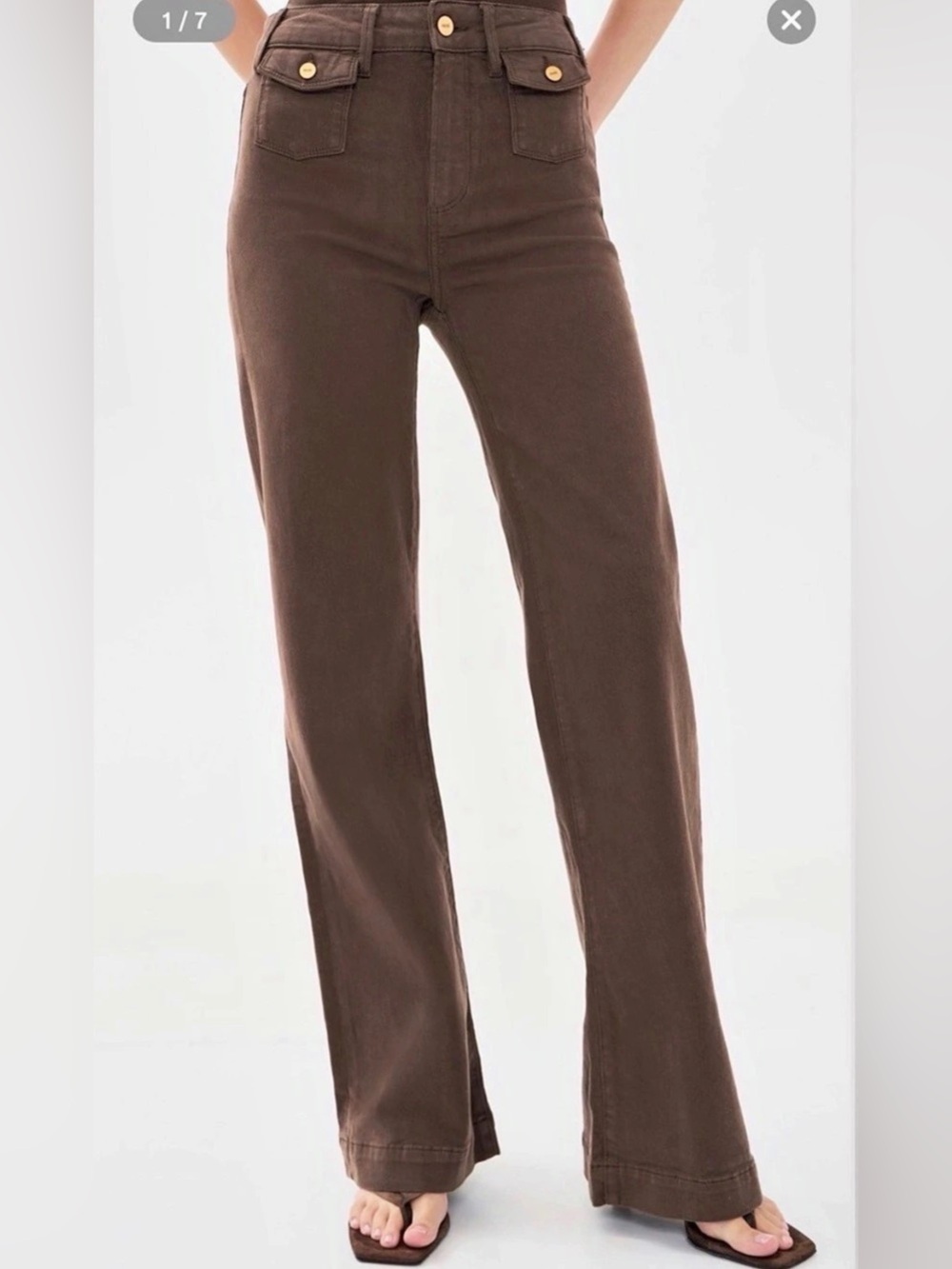 NWT Paige Leenah Mini Patch Pocket Jeans